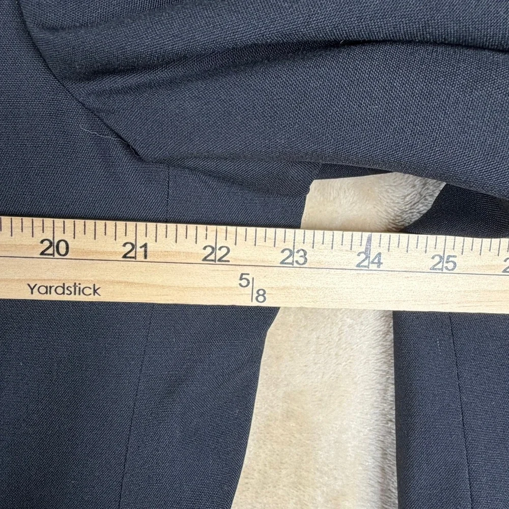 Vintage BURBERRYS Mens 44-46L Wool BLAZER Double Breasted NAVY BLUE Gold Buttons